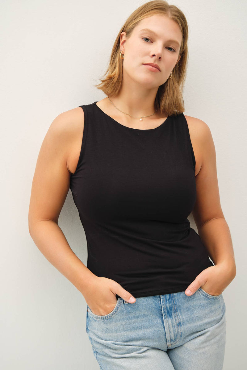 PLUS [SOFT CORE] BASIC BOAT NECK TANK