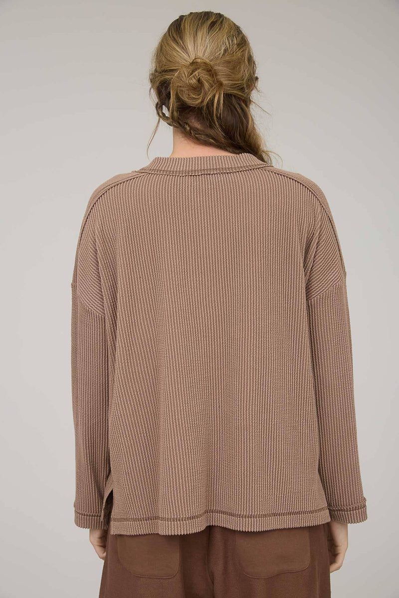 The Promise Ribbed Crew Neck Top