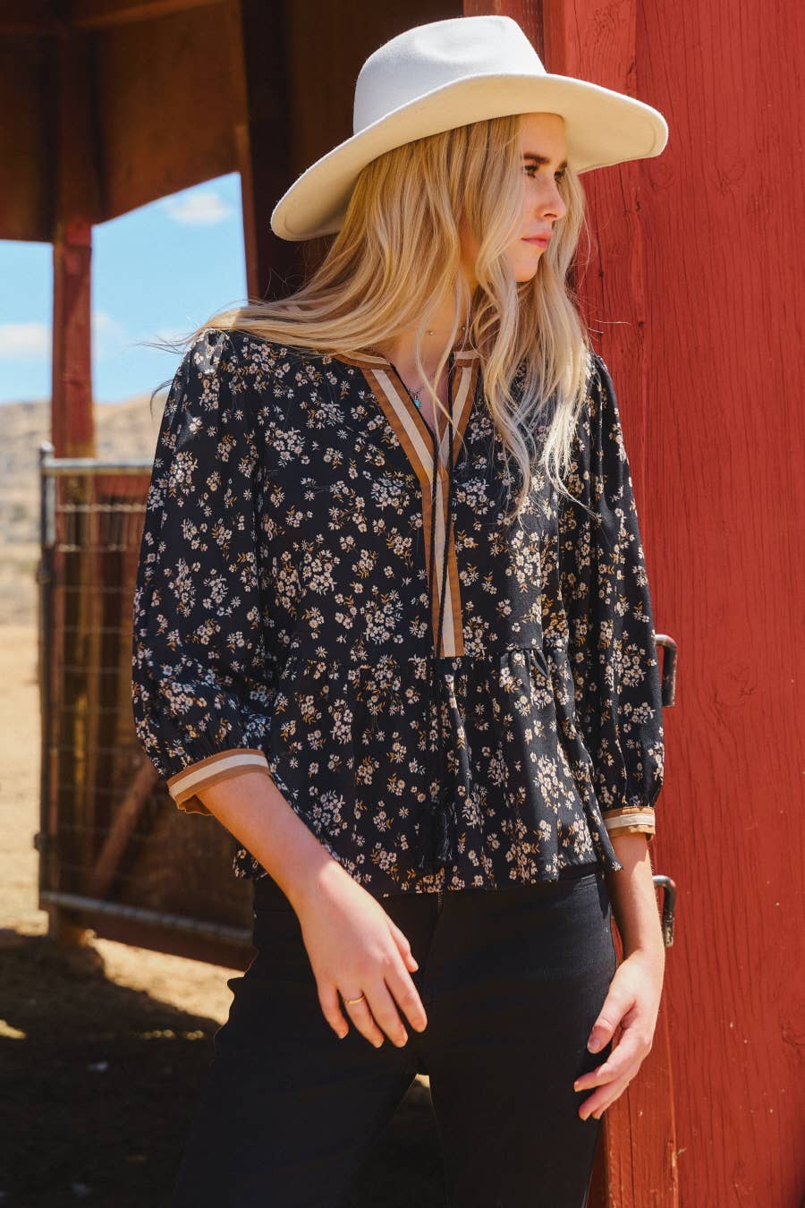 Ditsy Floral Printed Blouse