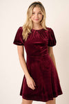 Veronica Velvet Knee Length Dress