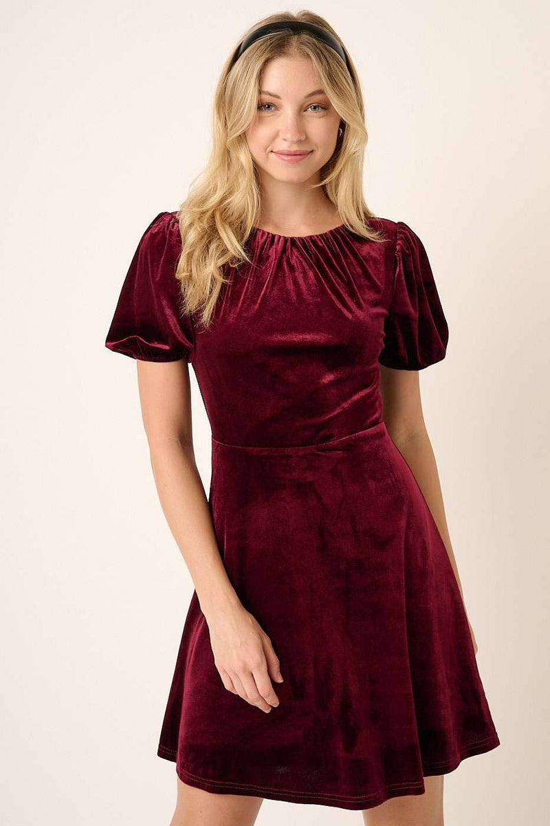 Veronica Velvet Knee Length Dress