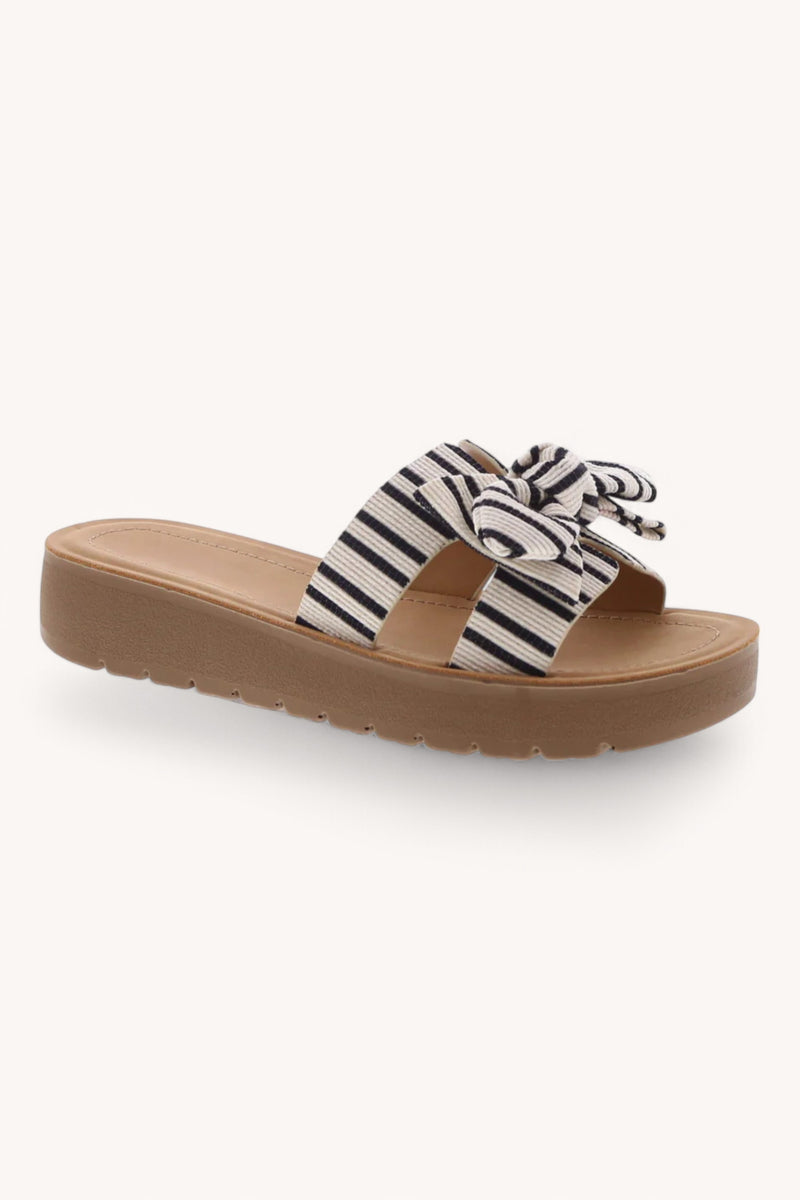 Linen Stripe Sandal