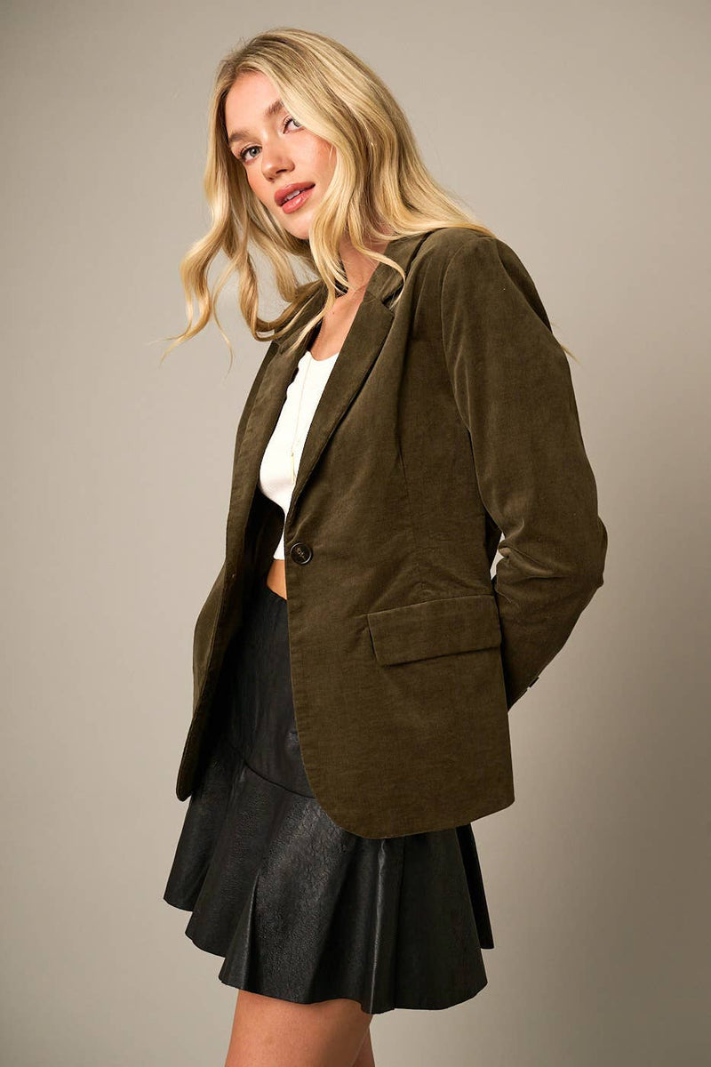 CLASSIC CORDUROY BLAZER JACKET