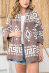 Tribal Print Cardigan