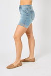 Judy Blue Full Size Tummy Control Denim Shorts (Online Only)