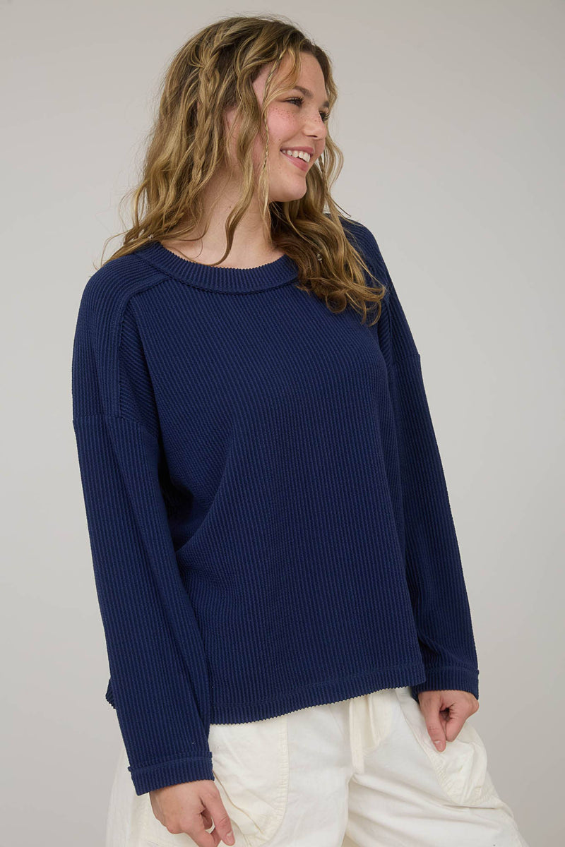 The Promise Ribbed Crew Neck Top