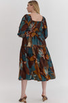 Don't Leaf Print Dress