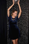 Veronica Velvet Knee Length Dress