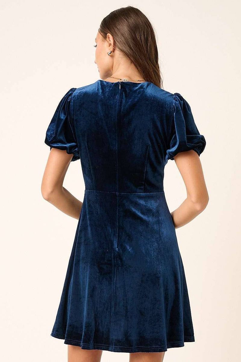 Veronica Velvet Knee Length Dress