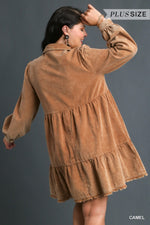 Corduroy Tiered Dress