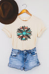 Western Boho Sunflower Graphic Tee - In Bloom Boutique 
