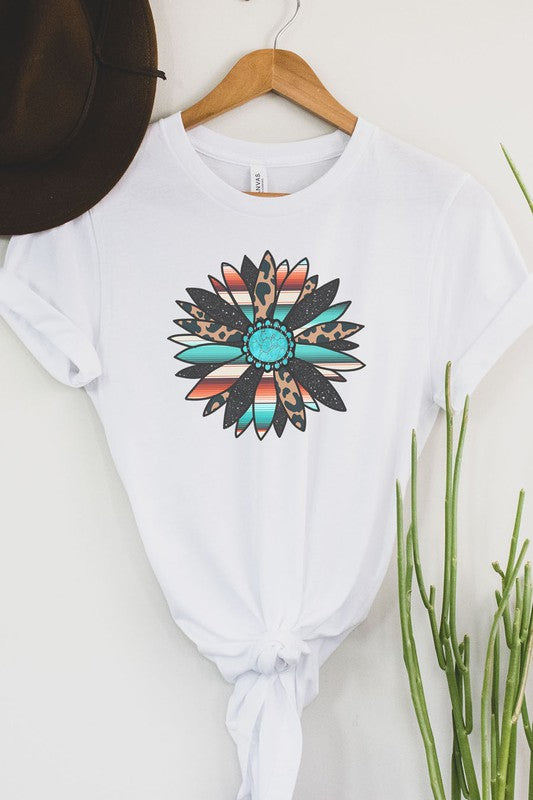 Western Boho Sunflower Graphic Tee - In Bloom Boutique 