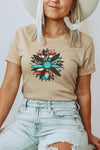 Western Boho Sunflower Graphic Tee - In Bloom Boutique 