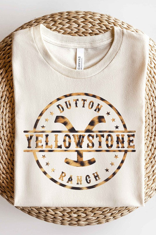 LEOPARD YELLOWSTONE GRAPHIC T-SHIRT - In Bloom Boutique 