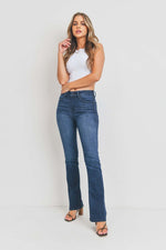 CLEAN TONAL BOOTCUT JEANS - In Bloom Boutique 