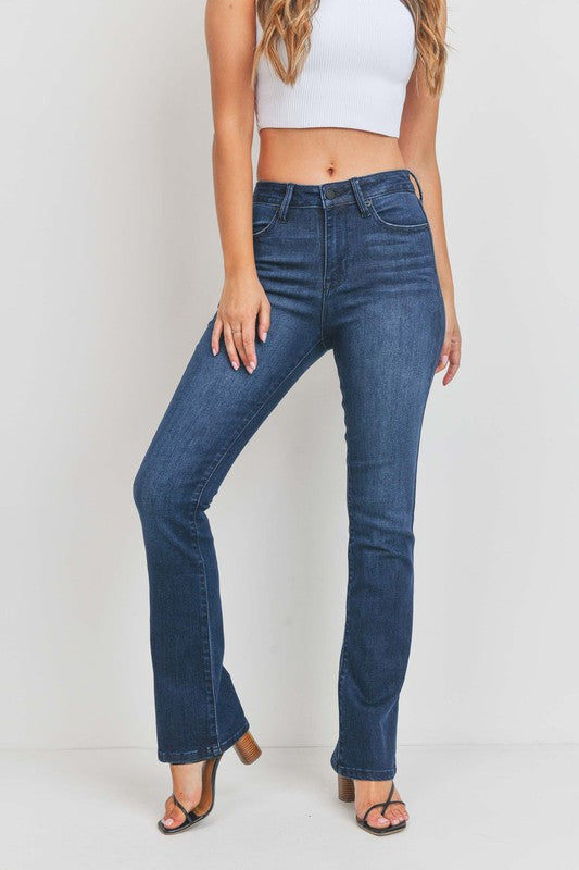 CLEAN TONAL BOOTCUT JEANS - In Bloom Boutique 
