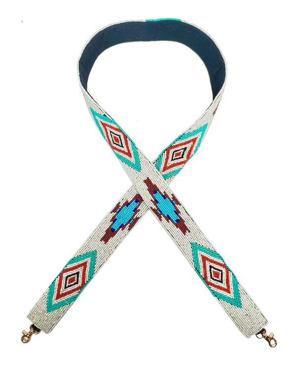 BOHO Western Beaded Guitar Bag Strap STR-013 - In Bloom Boutique 