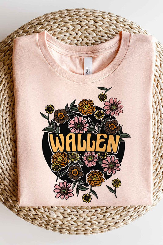 FLORAL WALLEN GRAPHIC TEE  (Online Only) - In Bloom Boutique 