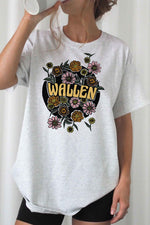FLORAL WALLEN GRAPHIC TEE  (Online Only) - In Bloom Boutique 
