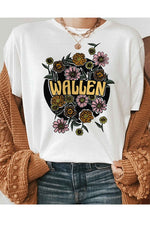 FLORAL WALLEN GRAPHIC TEE  (Online Only) - In Bloom Boutique 