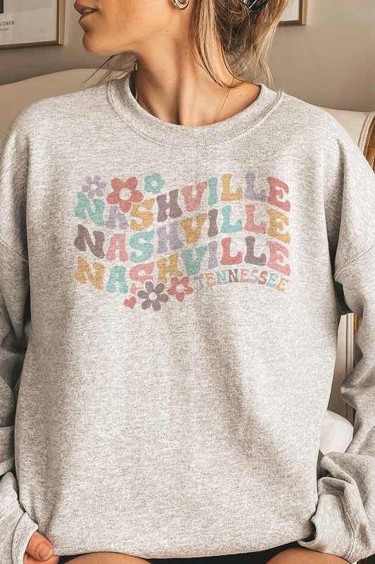 NASHVILLE TENNESSEE SWEATSHIRT PLUS SIZE - In Bloom Boutique 