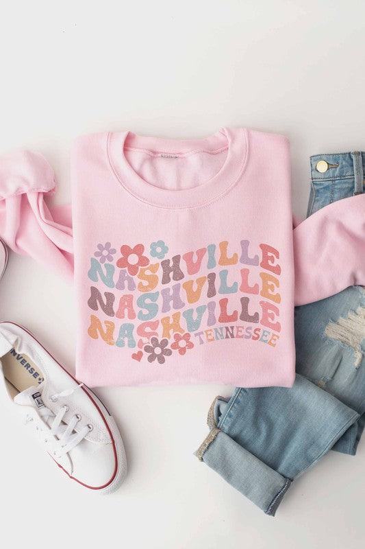 NASHVILLE TENNESSEE SWEATSHIRT PLUS SIZE - In Bloom Boutique 