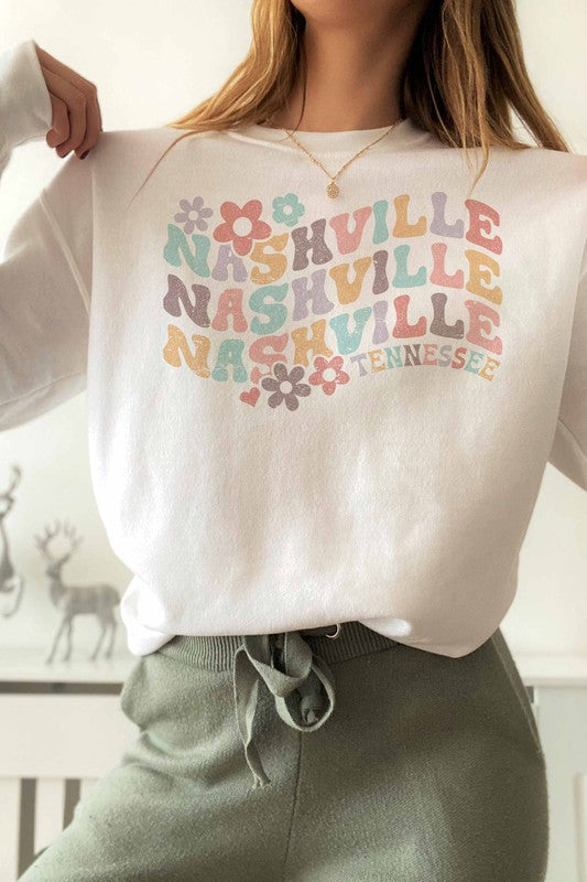 NASHVILLE TENNESSEE SWEATSHIRT PLUS SIZE - In Bloom Boutique 