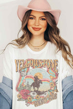 YELLOWSTONE COWBOY CLUB GRAPHIC TEE - In Bloom Boutique 