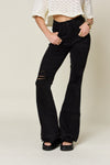 Judy Blue Full Size High Waist Distressed Flare Jeans (Online Only)