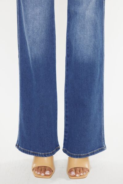 Kancan Ultra High Waist Gradient Flare Jeans (Online Only)