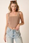 Corset Knit Top - In Bloom Boutique 