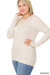 Curvy Buttery Soft Basic LS - In Bloom Boutique 