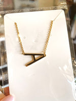 Drop Pendant Initial Necklace - In Bloom Boutique 
