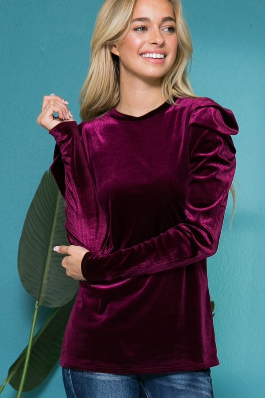 I'm Dreaming of a Velvet Top - In Bloom Boutique 
