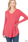 Perfect Basic LS V-Neck - In Bloom Boutique 
