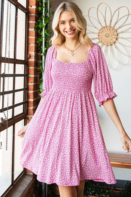 Picking Daisies Babydoll Dress - In Bloom Boutique 