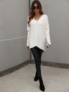 Trendy Oversized V-Neck Sweater - In Bloom Boutique 