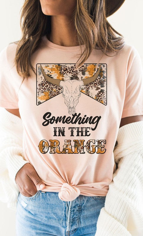 Something In Orange Western PLUS Graphic Tee - In Bloom Boutique 