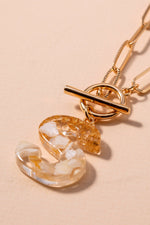 Acetate Initial Pendant Necklace - In Bloom Boutique 